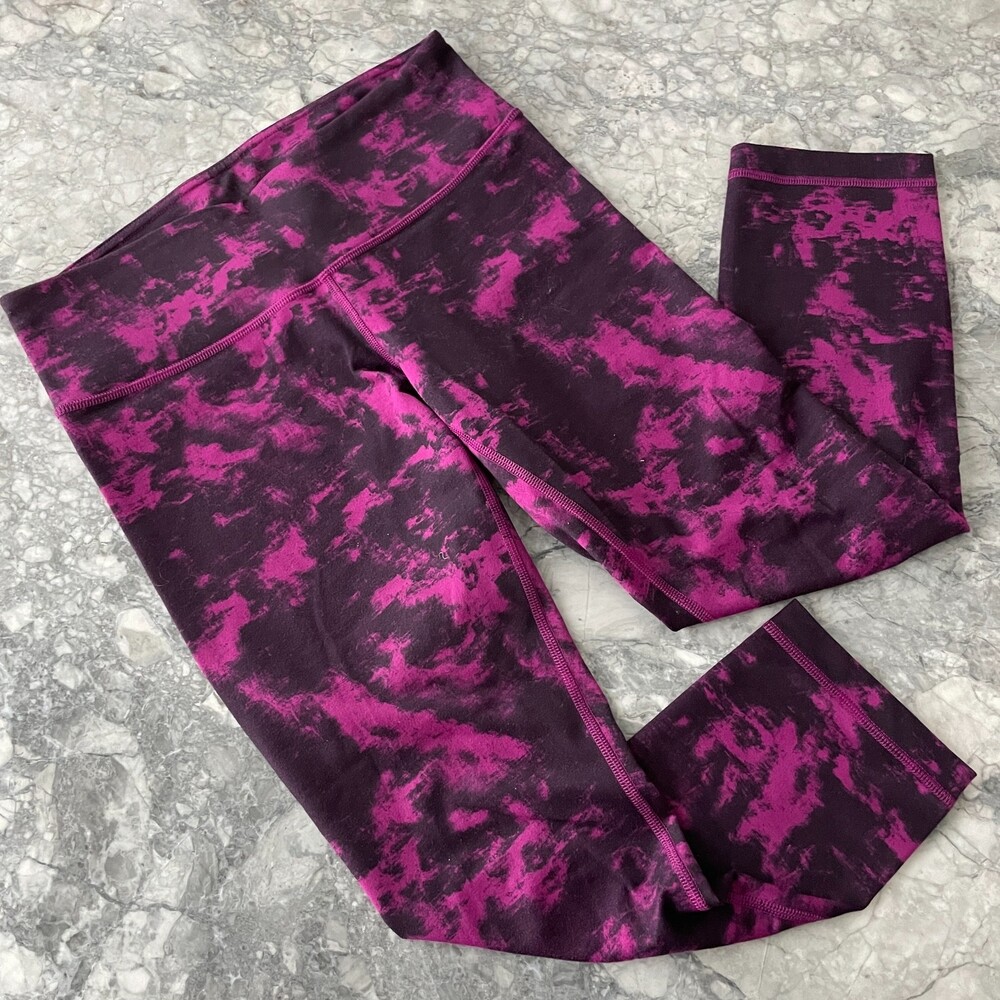 Lululemon Printed Activewear Pants Purple 6